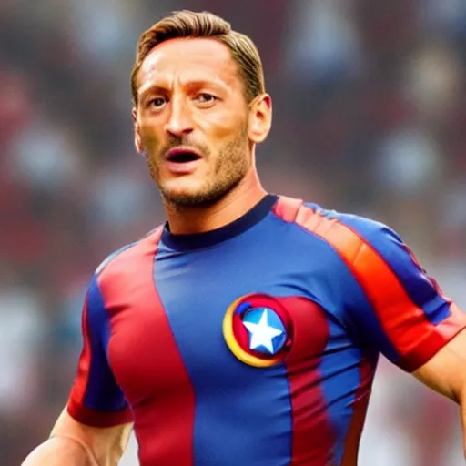 Image similar to Francesco totti as captain America