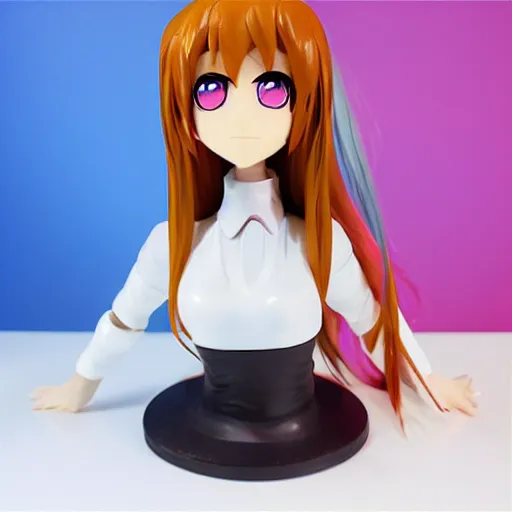 Image similar to 3 d anime girl made of plastic