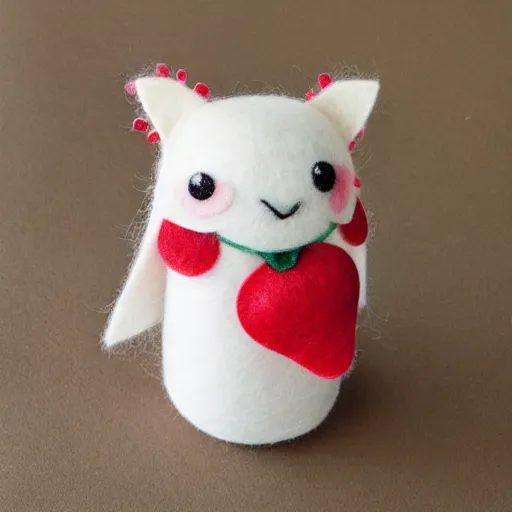 Image similar to adorable strawberry critter felt doll