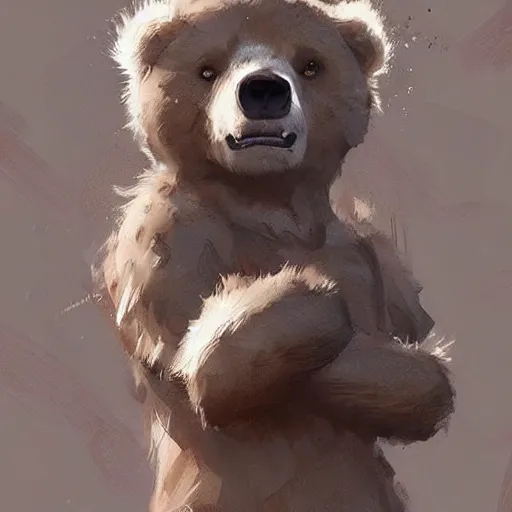 Image similar to 🐻, digital Art, artstation, Greg rutkowski, Trending artstation,