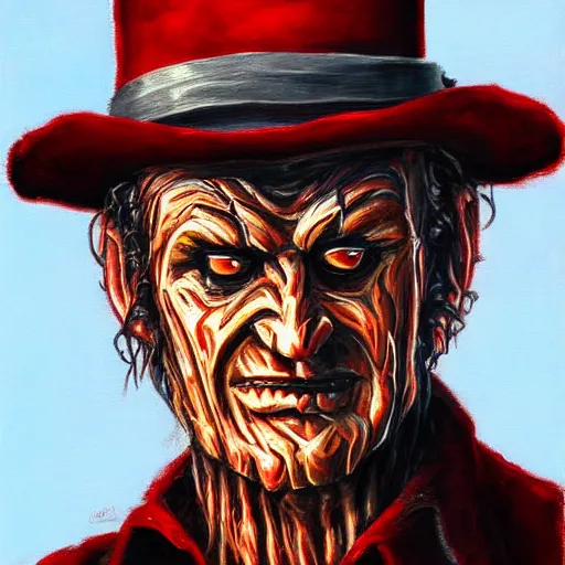 Prompt: Freddy Kruger painting 4k detail