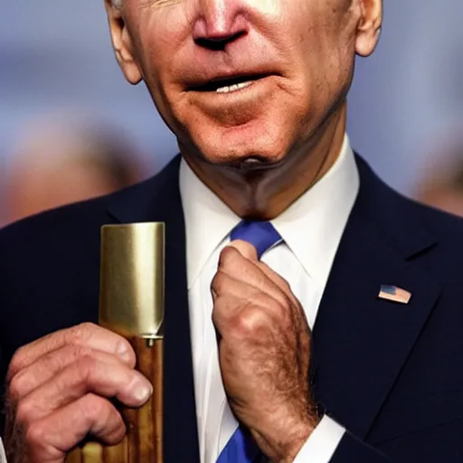 Image similar to joe biden smoking a joint