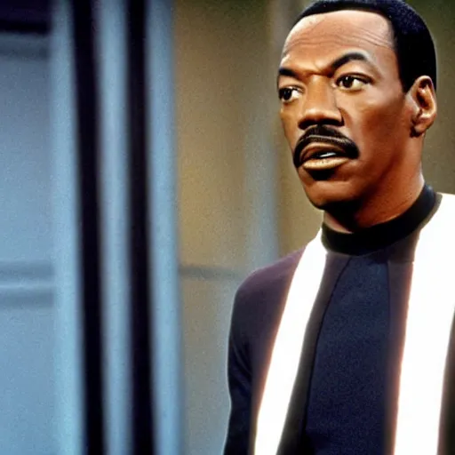 Image similar to Eddie Murphy in Star Trek 1966.