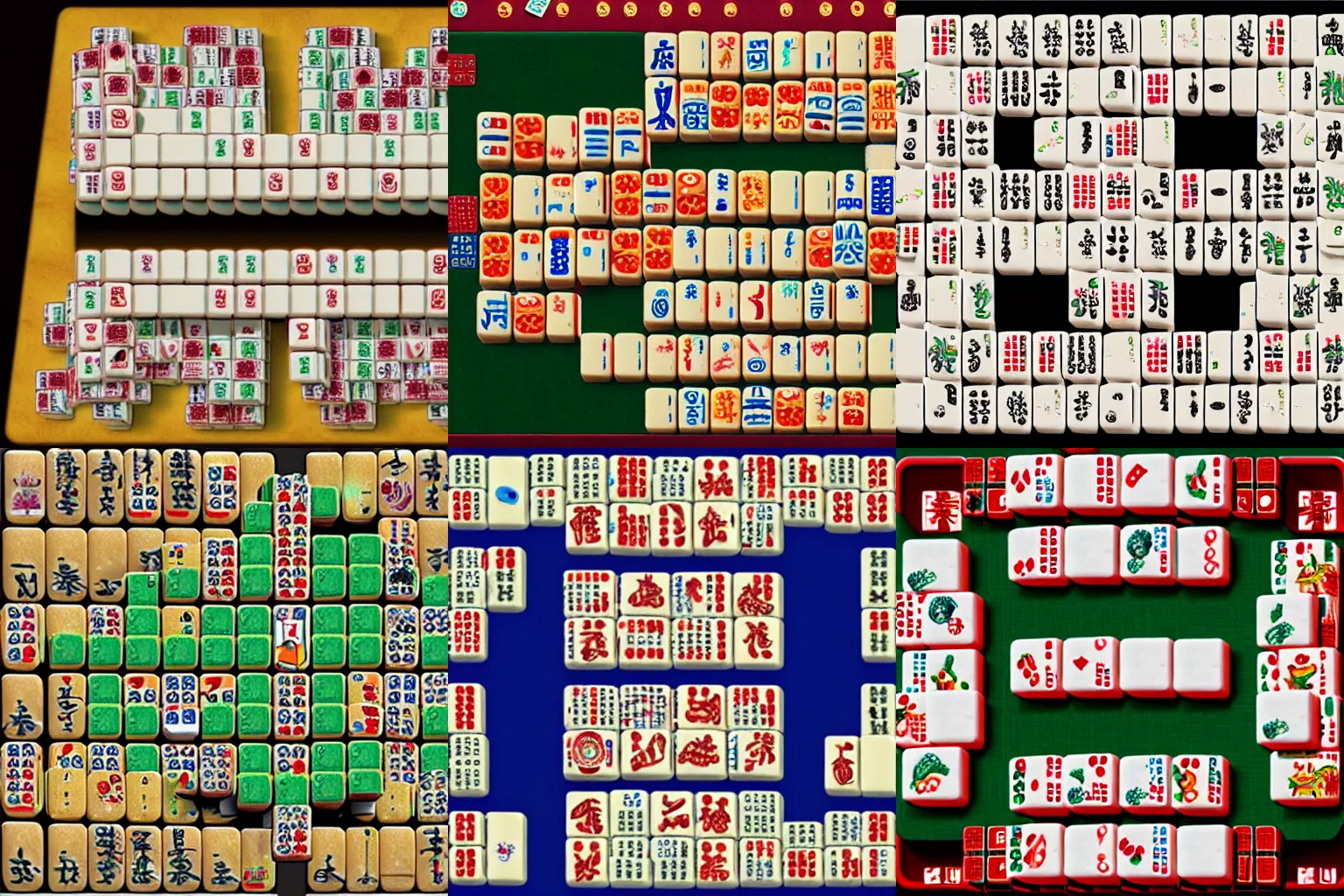 Prompt: mahjong on the space, 8k, full hd
