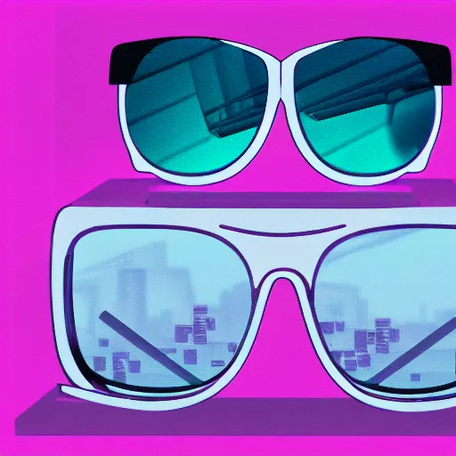 Prompt: A toad wearing sunglases with the reflection of computer code, cyberpunk, vaporwave, detailed