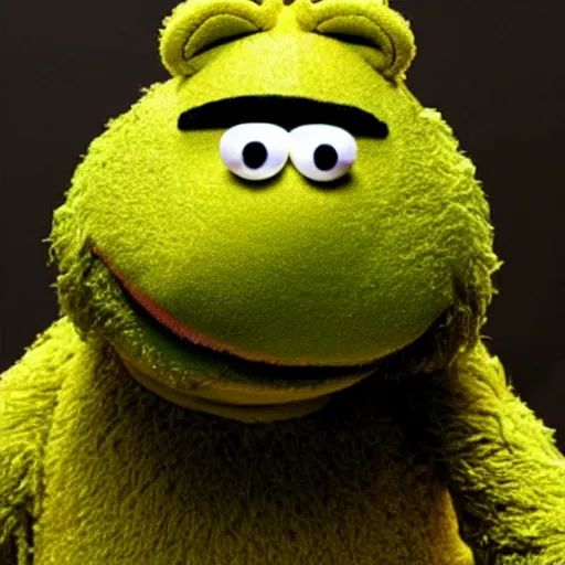 Prompt: african american muppet