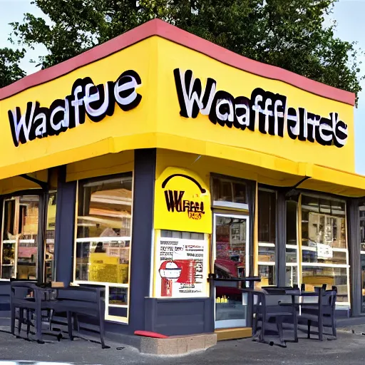 Prompt: wafflehouse restaurant