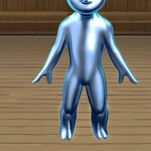 Image similar to silver surfer from Animal Crossing