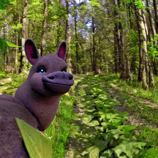 Image similar to shrek in trail cam