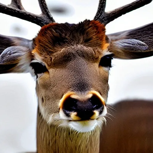 Prompt: annoyed deer who has just read something annoying