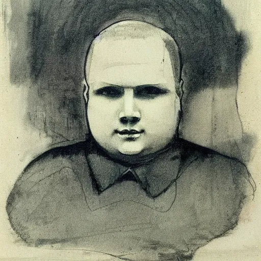 Prompt: bobby hill, portrait, intaglio, by felicien rops