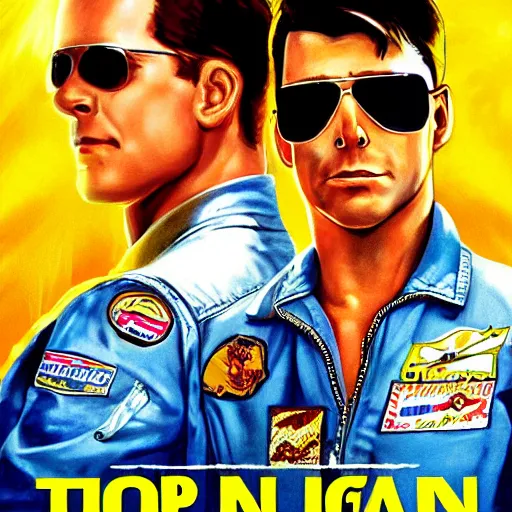 Prompt: painted movie poster for top gun, ghana movie poster style