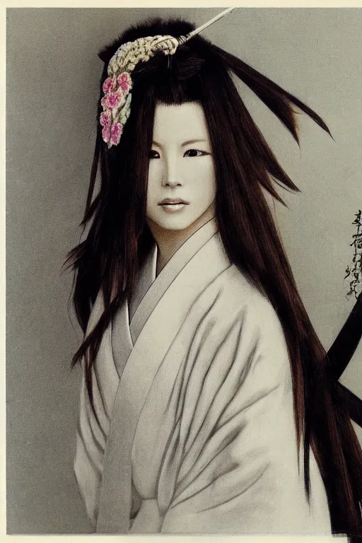 Prompt: Photo of Native Japan woman Kate Beckinsale, portrait, skilled geisha of the Japanese, realistic, detailed, Kate Beckinsale