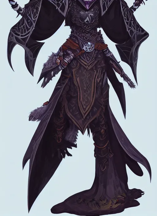 Image similar to raven warlock, wind magic, exquisite details, full body character design, dungeons and dragons white background, by studio muti