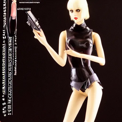 Image similar to gorgeous pris gynoid from blade runner posing flirty louboutins, photorealistic, highly detailed,