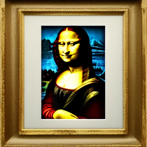 Prompt: lego Mona Lisa photo