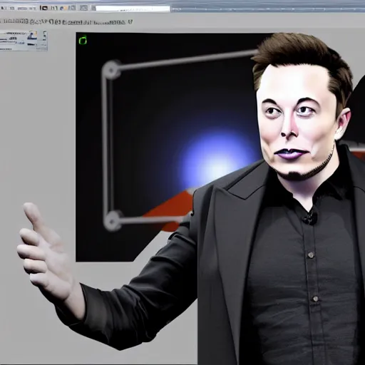 Prompt: a 3d model of Elon Musk in Unreal Engine, graphics