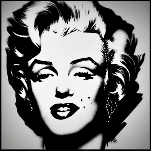 Image similar to portrait of a punk Marilyn Monroe, highly detailed, sharp focus, art station,