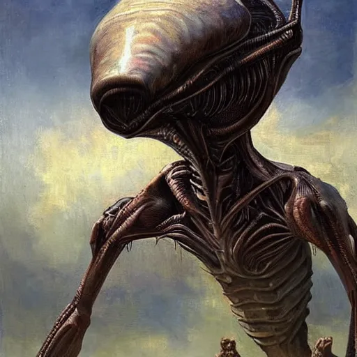 Image similar to alien by repin