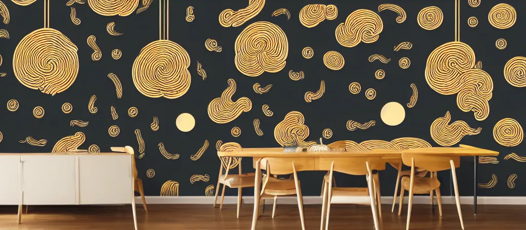 Prompt: a beautiful simple 4 k hd wall paper illustration of roasted string hotpot, wallpaper design, simple style, gourmet style, commercial kebab hotpot wallpaper display, wall painting, from china, with merchant logo, simple structure, surrealistic, chinese style, victo ngai, james jean, denoise, deblurring