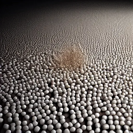 Image similar to beautiful tidal wave made of baseballs, concept art