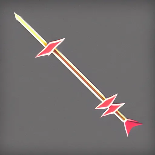 Prompt: magic arrow, game icon asset, digital painting