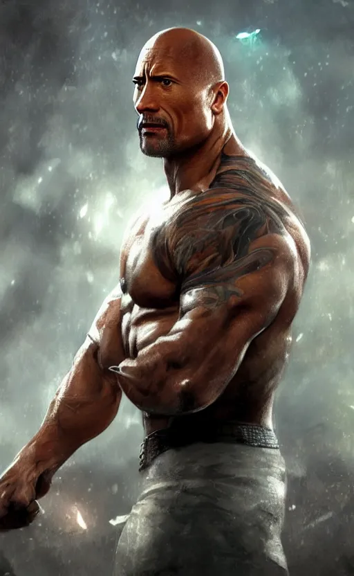 Image similar to dwayne johnson as the president, dynamic lighting, photorealistic fantasy concept art, trending on art station, stunning visuals, creative, cinematic, ultra detailed