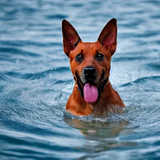 Prompt: ultra detailed photo of a dog with water fur