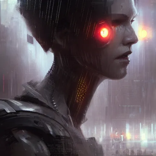 Prompt: neuromancer, evil ai, cyberpunk, dramatic light, high contrast, sharp, painted by stanley lau, painted by greg rutkowski, painted by stanley artgerm, digital art, trending on artstation