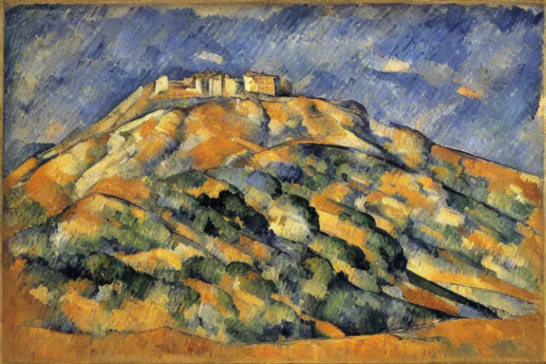 Image similar to mont ventoux, by cezanne