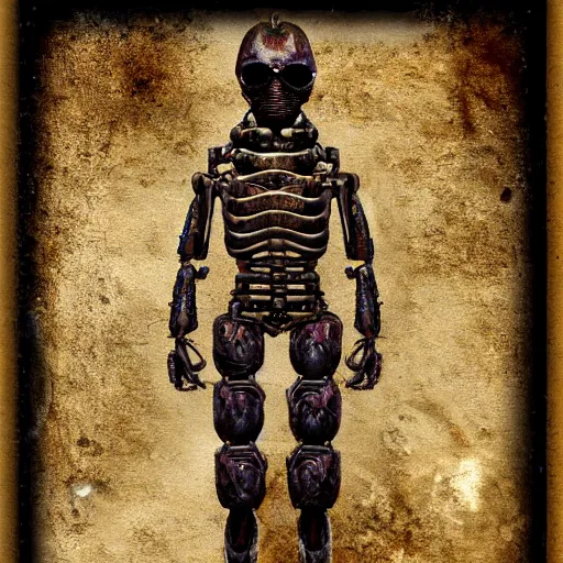 Image similar to ant humanoid, post-apocalyptic,