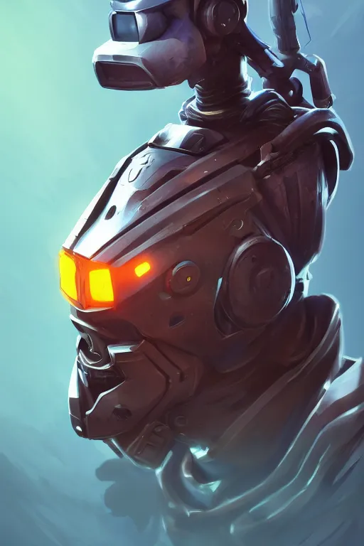 Image similar to epic mask helmet robot ninja portrait stylized as fornite style game design fanart by concept artist gervasio canda, behance hd by jesper ejsing, by rhads, makoto shinkai and lois van baarle, ilya kuvshinov, rossdraws global illumination radiating a glowing aura global illumination ray tracing hdr render in unreal engine 5