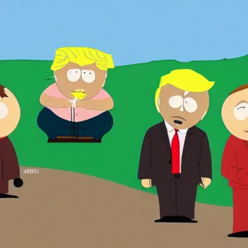 Prompt: trump in south park