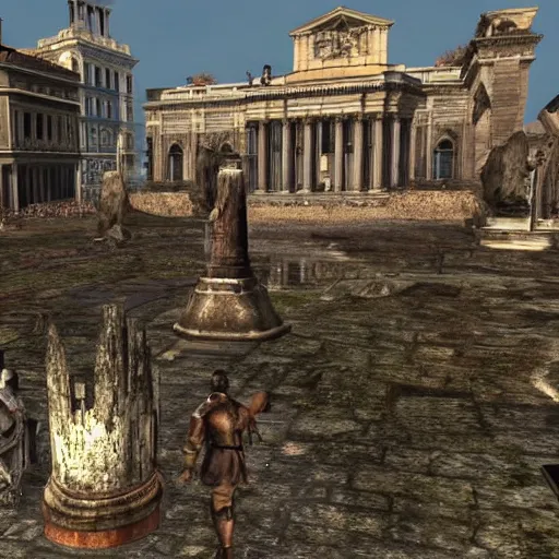 Prompt: The city of Rome featured in dark souls 1