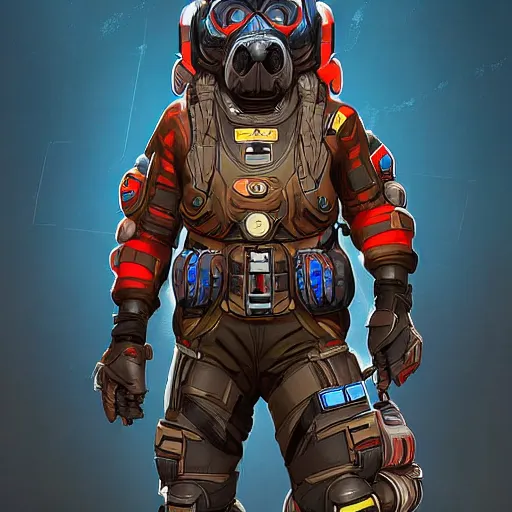 Prompt: bloodhound from apex legends, digital art, character design, masterpiece