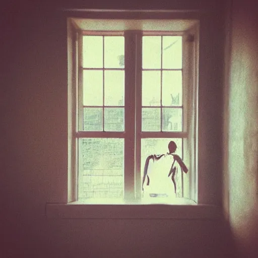 Image similar to “the man by the window scary panting”