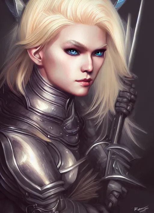 Image similar to blonde combat fairy venizian era, dark fantasy, extremely detailed, sharp focus, portrait, smooth, digital illustration, by rossdraws, frank franzzeta