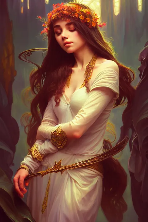 Image similar to photography eric burkhanaev, serene, dreamy, deep focus, d & d, fantasy, complex, elegant, highly detailed, digital painting, artstation, concept art, matte, clear focus, illustration, hearthstone, artgerm art, greg rutkovsky and alphonse mucha