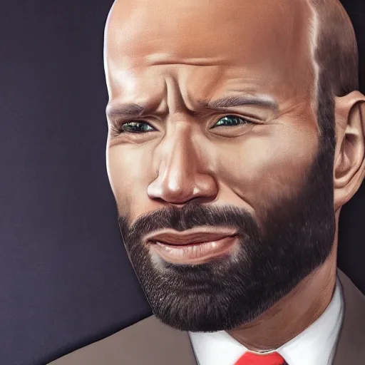 Image similar to extreme, uhdr, photorealistic, joe biden meet joe budden, fine details, highly detailed