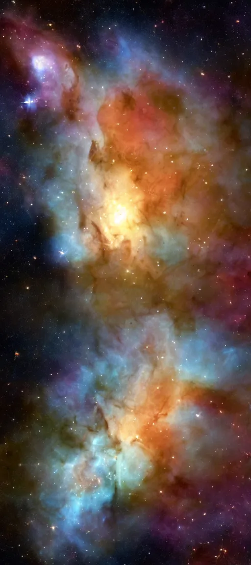 Image similar to james webb space telescope images, telescope imagery of the carina nebula, andromeda, void black, jwst 8 k wallpaper