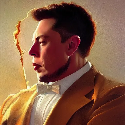 Prompt: “the ultimate gigachad, incredibly muscular Elon musk, Donald Trump with chiseled jawline, trending on /r/moreplatesmoredates, oil on canvas artstation by J. C. Leyendecker and Edmund Blair Leighton and Charlie Bowater octane render”