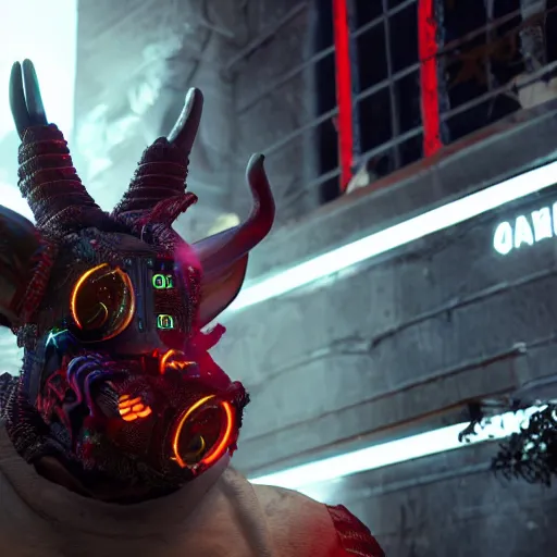 cyborg albino jackalope cyberpunk, 8K HD, movie still | Stable ...