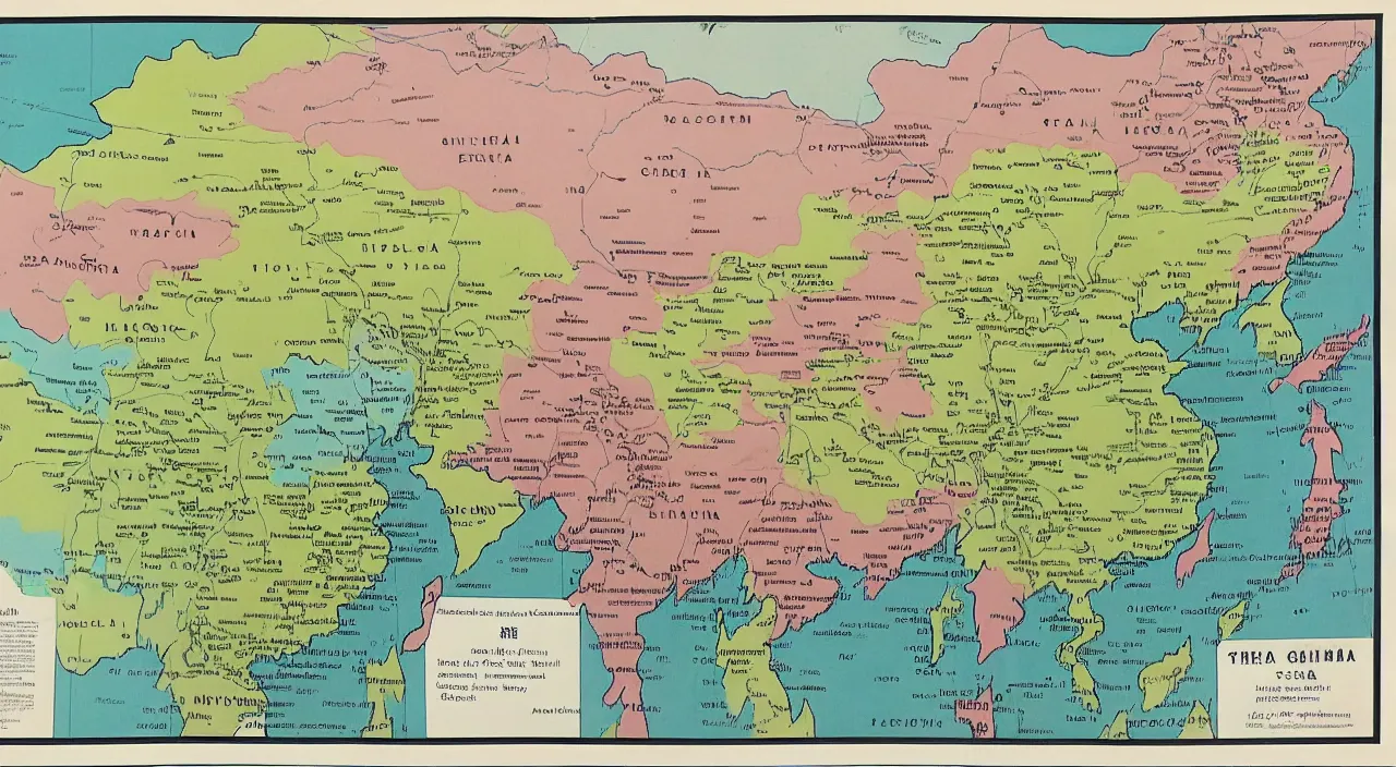 Image similar to 1 9 6 0 s map of china