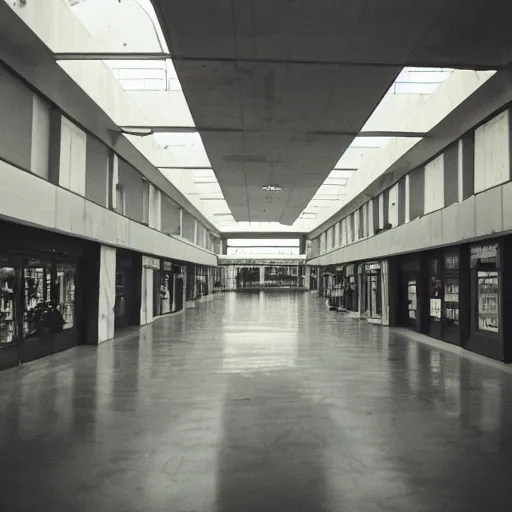 Prompt: forgotten childhood memories of a dark shopping mall