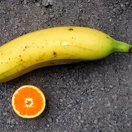 Image similar to a hybrid between an orange and a banana