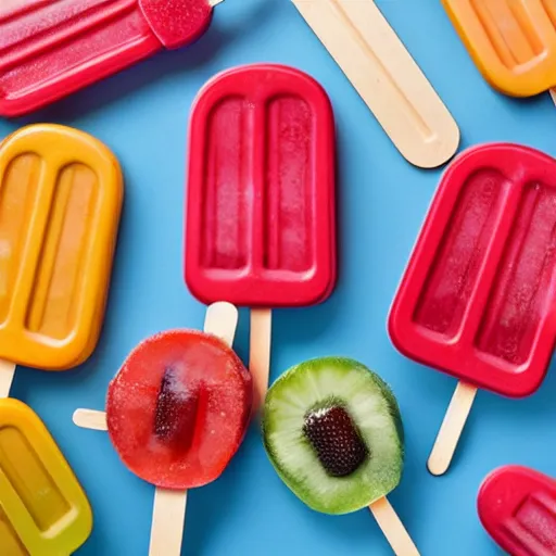 Prompt: yummy yummy popsicles product packing design