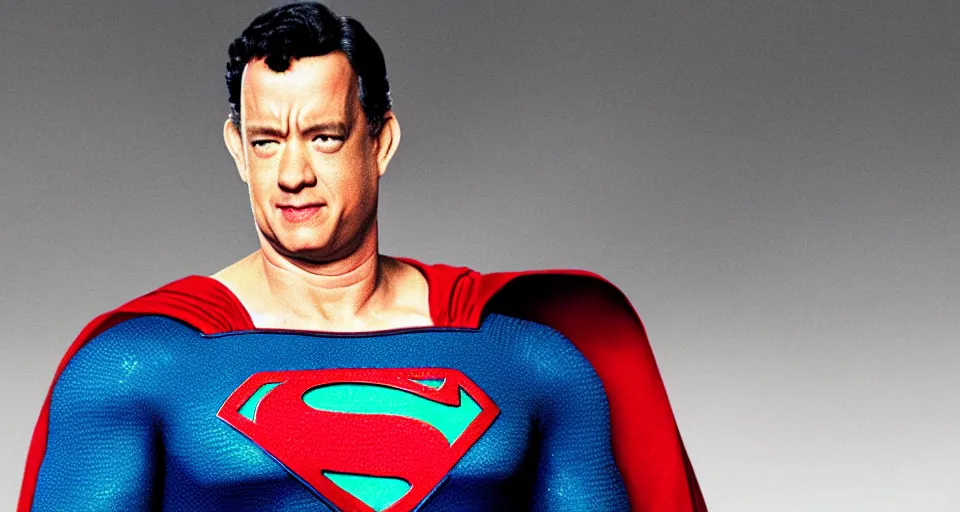 Image similar to tom hanks as superman