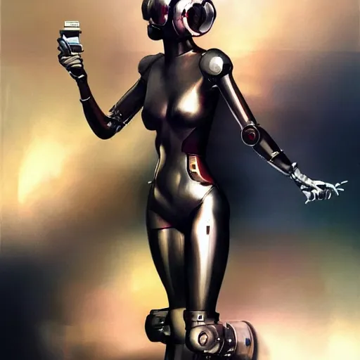 Image similar to scifi futurism automaton minimalism chrome by peter mohrbacher art Hajime Sorayama airbrush hyperrealism model abstract shatter