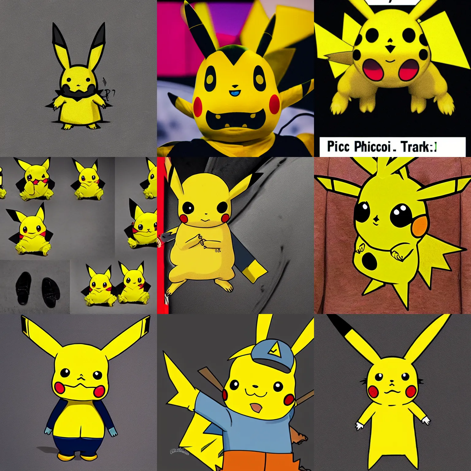 Prompt: picarcio, pikachu's evil twin