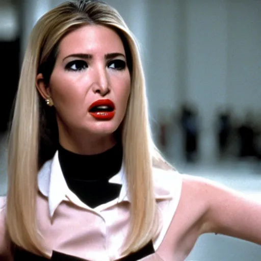 Image similar to Ivanka Trump in American Psycho (1999)